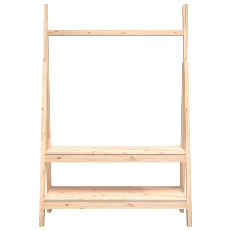 vidaXL Clothes Rack 100x45.5x150 cm Solid Wood Pine