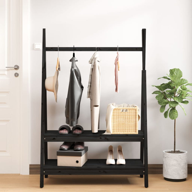 vidaXL Clothes Rack 100x45.5x150 cm Solid Wood Pine
