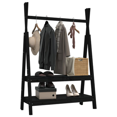 vidaXL Clothes Rack 100x45.5x150 cm Solid Wood Pine