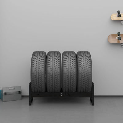 vidaXL Tire Rack 120x40x40 cm Solid Wood Pine