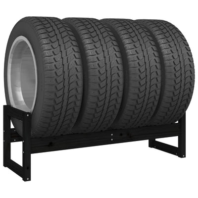 vidaXL Tire Rack 120x40x40 cm Solid Wood Pine