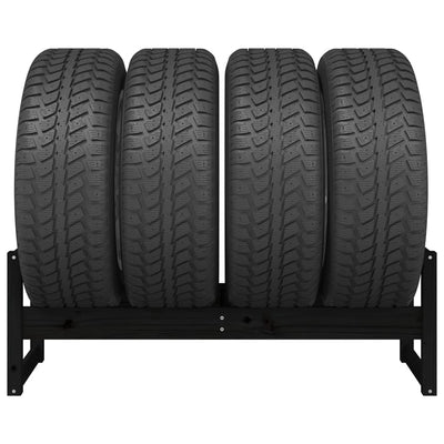 vidaXL Tire Rack 120x40x40 cm Solid Wood Pine