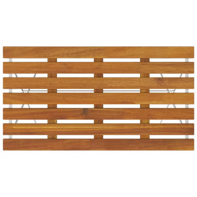 vidaXL Folding Bistro Table 100x54x71 cm Solid Wood Acacia and Steel