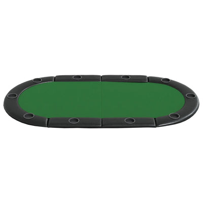 vidaXL 10-Player Folding Poker Tabletop Blue 208x106x3 cm
