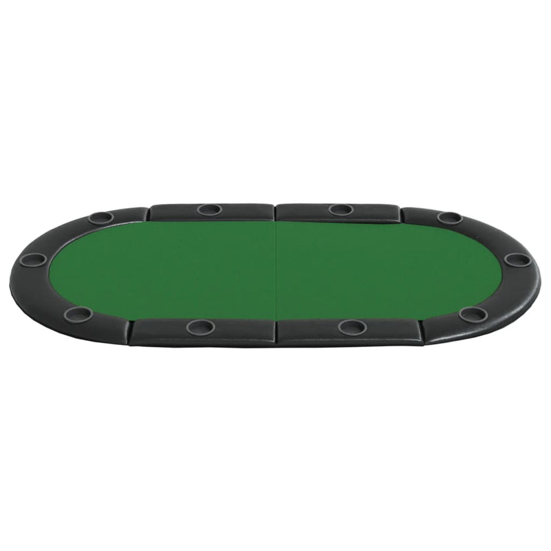 vidaXL 10-Player Folding Poker Tabletop Blue 208x106x3 cm