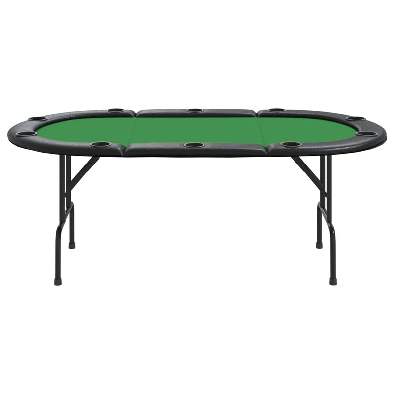 vidaXL 8-Player Folding Poker Table Blue 108x108x75 cm