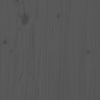 vidaXL 3 Piece Garden Box Set Black Solid Wood Pine