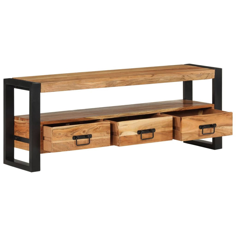 vidaXL TV Cabinet 120x30x45 cm Solid Wood Acacia