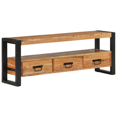 vidaXL TV Cabinet 120x30x45 cm Solid Wood Acacia