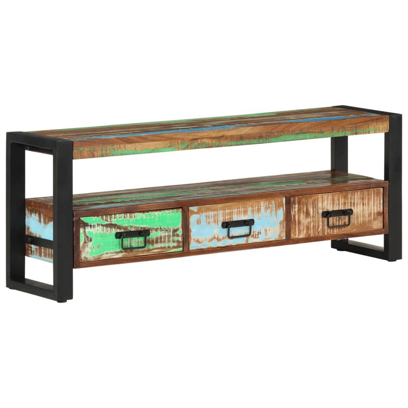 vidaXL TV Cabinet 120x30x45 cm Solid Wood Reclaimed