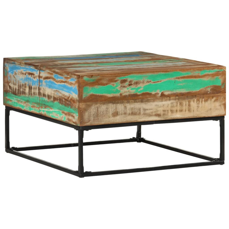 vidaXL Coffee Table 68x68x41 cm Solid Wood Reclaimed