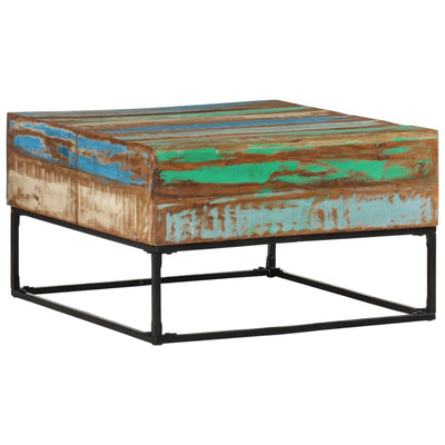 vidaXL Coffee Table 68x68x41 cm Solid Wood Reclaimed