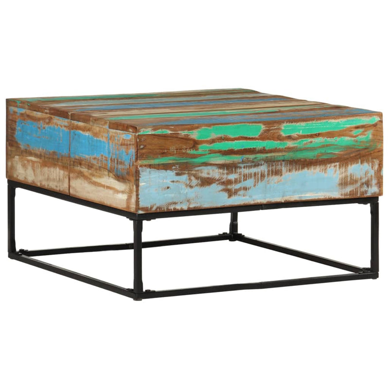 vidaXL Coffee Table 68x68x41 cm Solid Wood Reclaimed