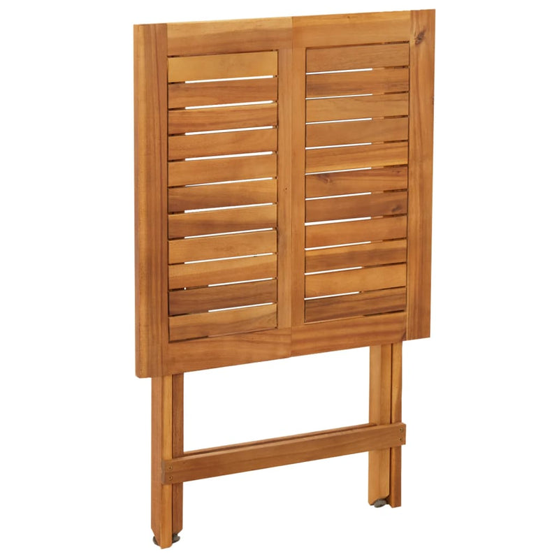 vidaXL 3 Piece Folding Bistro Set Solid Wood Acacia