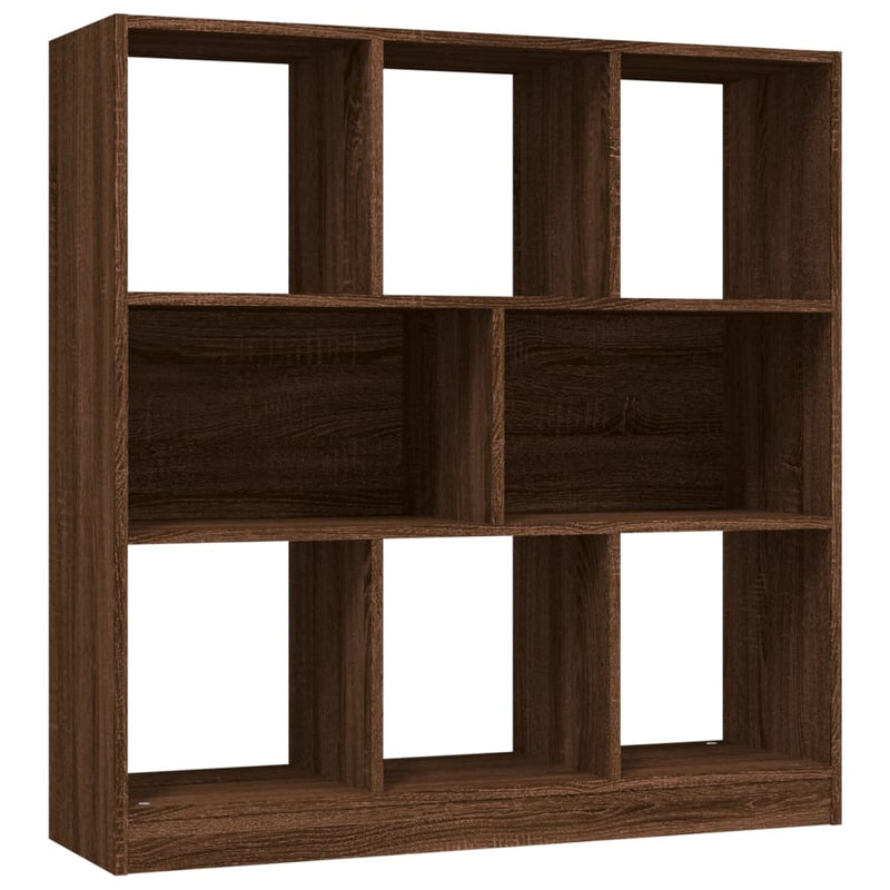vidaXL Book Cabinet Grey Sonoma 97.5x29.5x100 cm Engineered Wood
