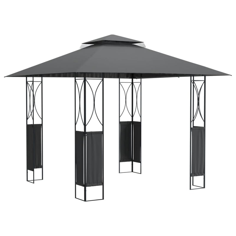 vidaXL Gazebo with Roof Anthracite 300x300x270 cm Steel