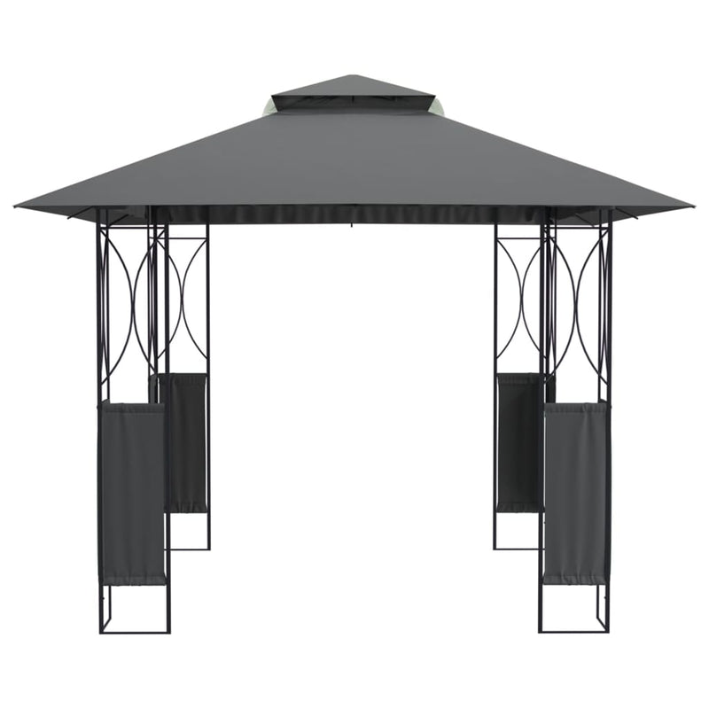 vidaXL Gazebo with Roof Anthracite 300x300x270 cm Steel