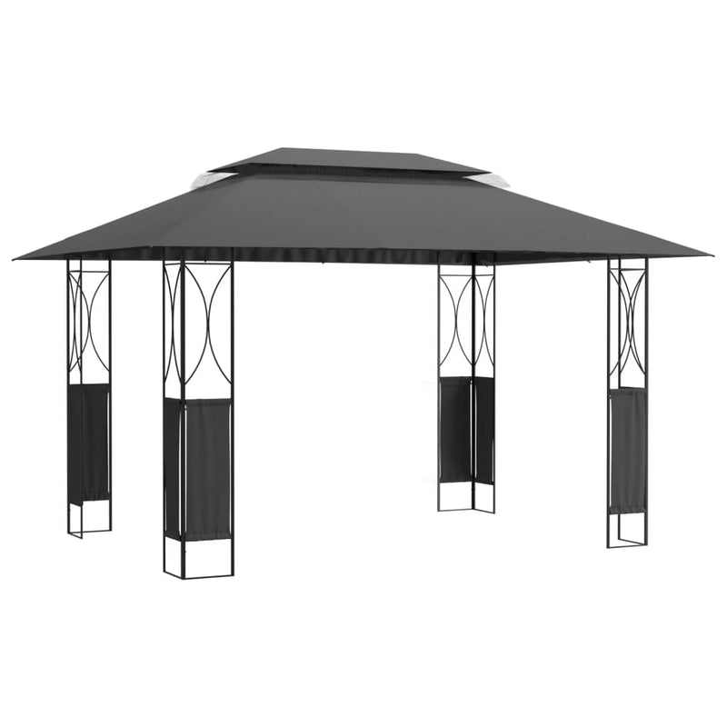 vidaXL Gazebo with Roof Anthracite 300x300x270 cm Steel