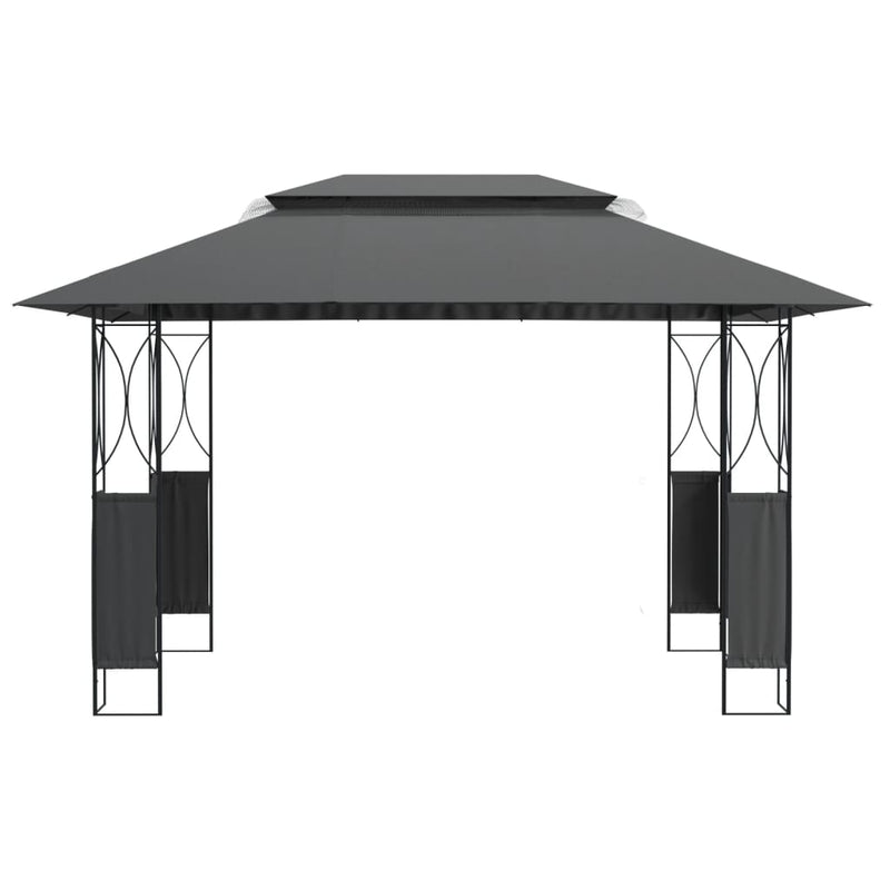 vidaXL Gazebo with Roof Anthracite 300x300x270 cm Steel