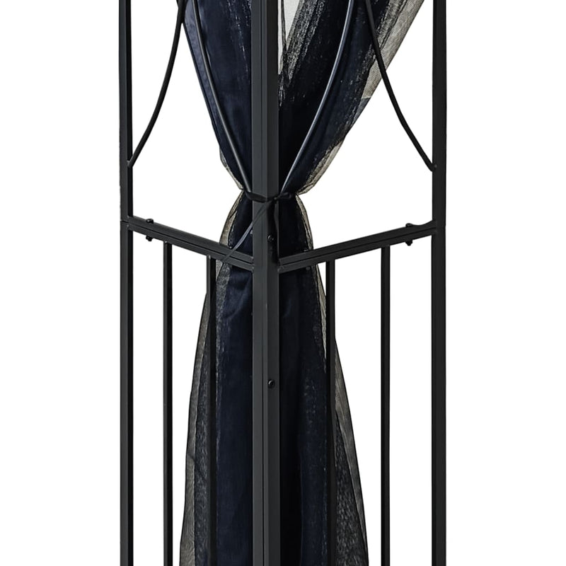 vidaXL Gazebo with Sidewalls Anthracite 300x300x270 cm Steel