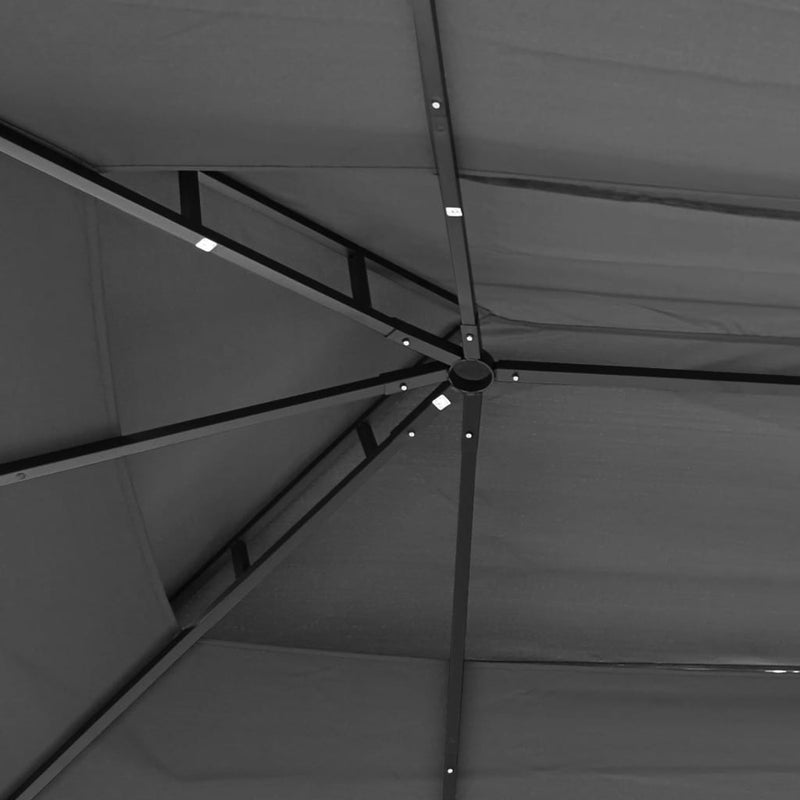 vidaXL Gazebo with Sidewalls Anthracite 300x300x270 cm Steel