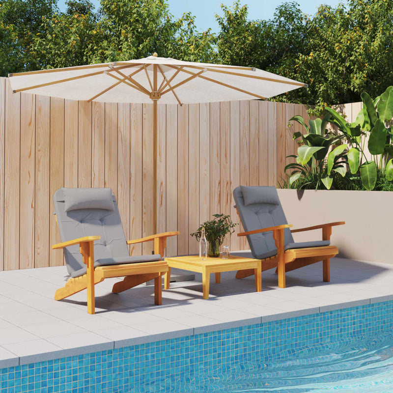 vidaXL Adirondack Chair Cushions 2 pcs Anthracite Oxford Fabric