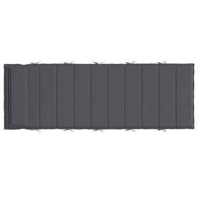 vidaXL Sun Lounger Cushion Anthracite 180x60x4 cm Oxford Fabric
