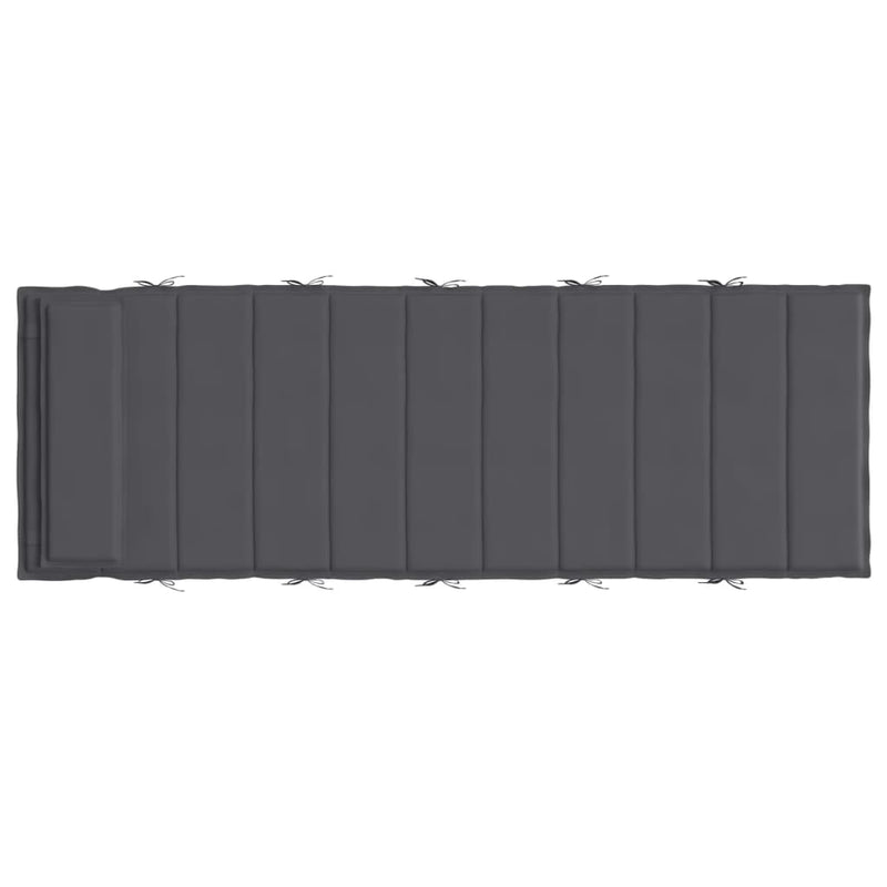 vidaXL Sun Lounger Cushion Anthracite 180x60x4 cm Oxford Fabric