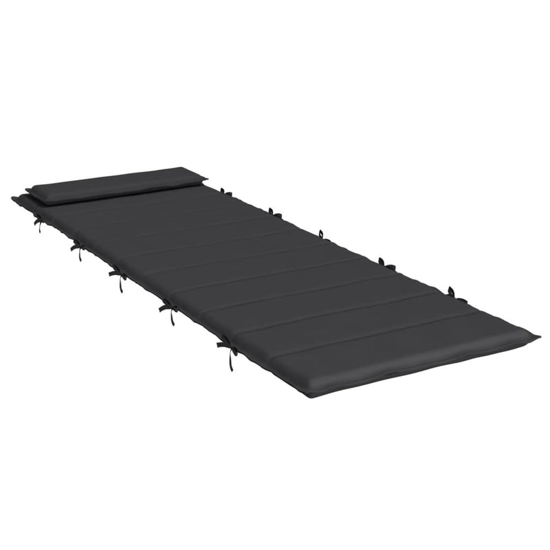 vidaXL Sun Lounger Cushion Anthracite 180x60x4 cm Oxford Fabric
