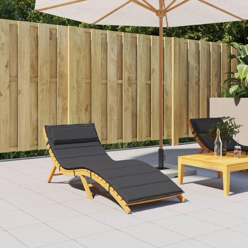 vidaXL Sun Lounger Cushion Anthracite 180x60x4 cm Oxford Fabric