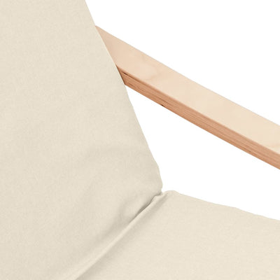 vidaXL Relaxing Chair with Footstool Black Fabric