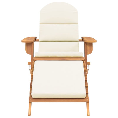 vidaXL Adirondack Garden Chair with Footrest Solid Wood Acacia
