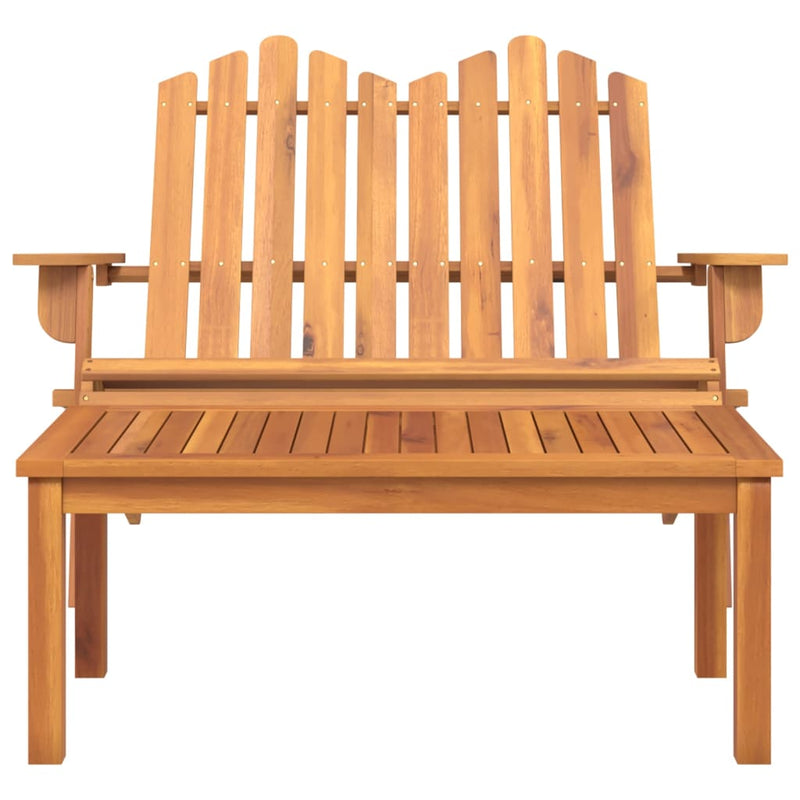 vidaXL 3 Piece Adirondack Garden Lounge Set Solid Wood Acacia