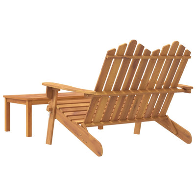vidaXL 3 Piece Adirondack Garden Lounge Set Solid Wood Acacia