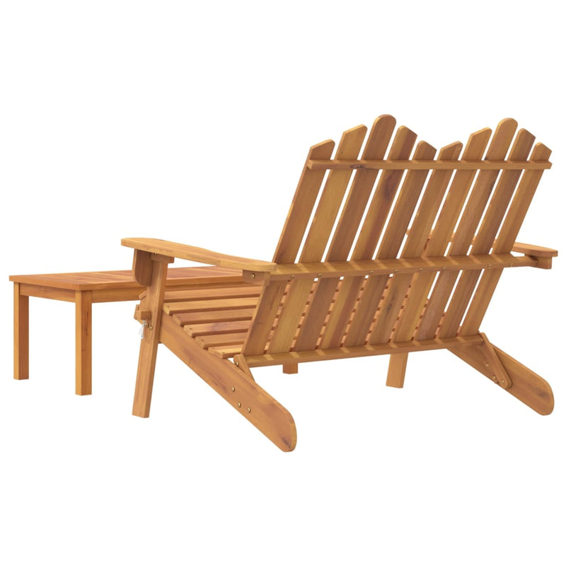 vidaXL 3 Piece Adirondack Garden Lounge Set Solid Wood Acacia