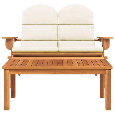 vidaXL 3 Piece Adirondack Garden Lounge Set Solid Wood Acacia