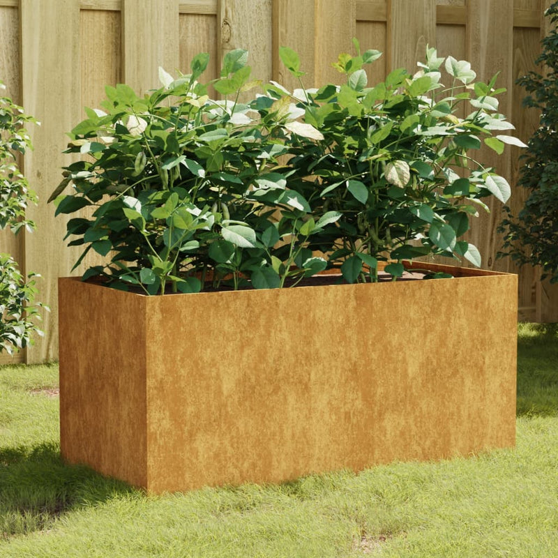 vidaXL Planter 40x41x40 cm Corten Steel