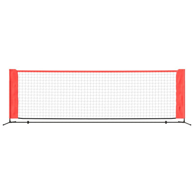 vidaXL Tennis Net Black and Red 300x100x87 cm Polyester