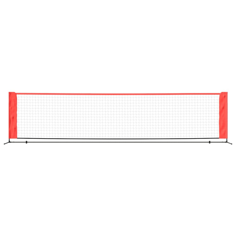 vidaXL Tennis Net Black and Red 300x100x87 cm Polyester