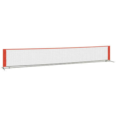 vidaXL Tennis Net Black and Red 300x100x87 cm Polyester
