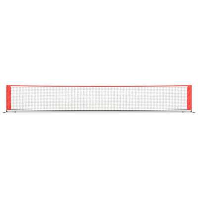 vidaXL Tennis Net Black and Red 300x100x87 cm Polyester