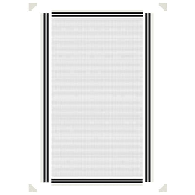 vidaXL Magnetic Insect Screen for Windows White 120x140 cm