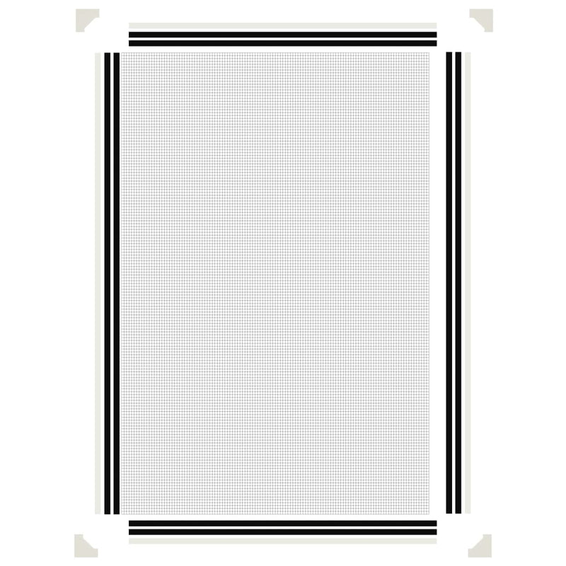 vidaXL Magnetic Insect Screen for Windows White 120x140 cm