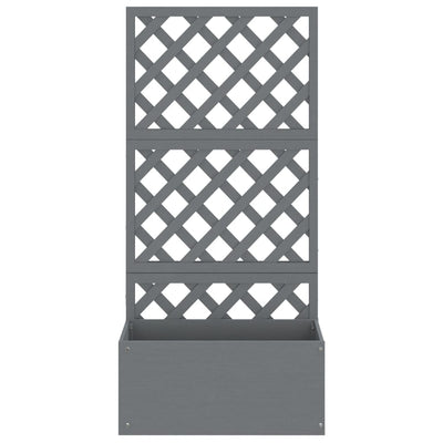 vidaXL Trellis Planter Grey 65x33x135 cm WPC