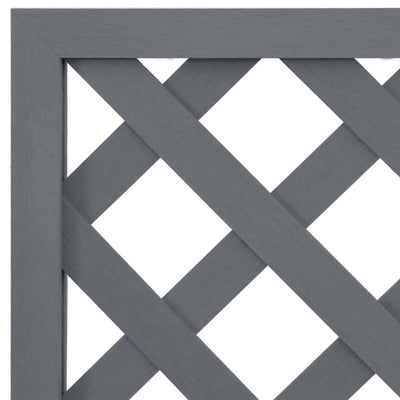 vidaXL Trellis Planter Grey 65x33x135 cm WPC