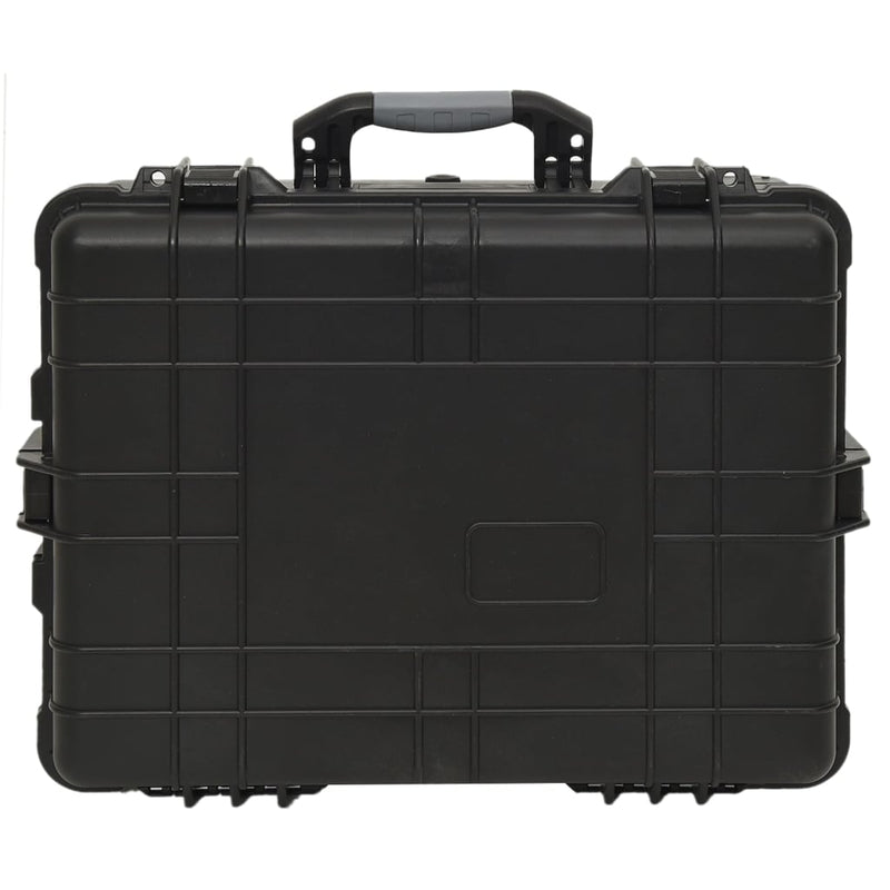 vidaXL Wheeled Flight Case Black 63x50x23 cm PP