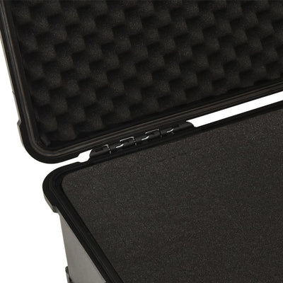 vidaXL Wheeled Flight Case Black 63x50x23 cm PP