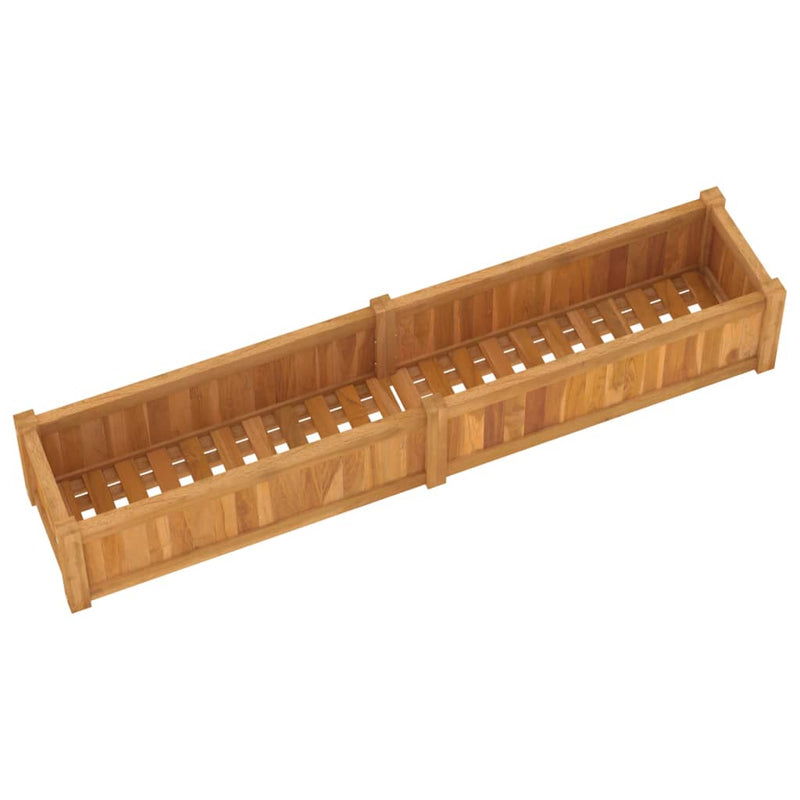 vidaXL Raised Bed 150x50x50 cm Solid Wood Teak