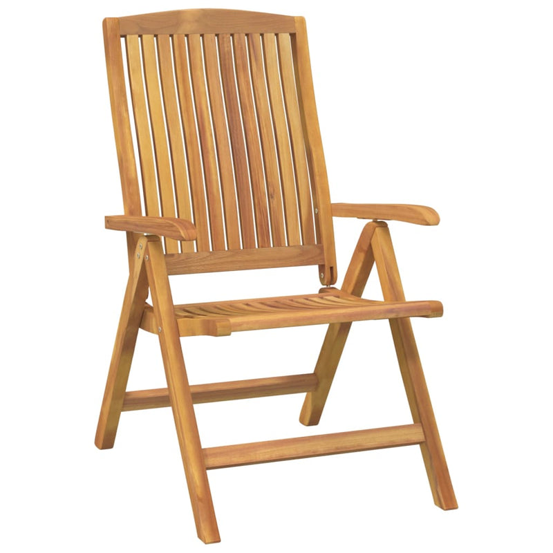 vidaXL Reclining Garden Chair 2 pcs Solid Wood Teak