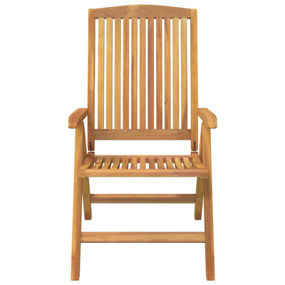 vidaXL Reclining Garden Chair 2 pcs Solid Wood Teak